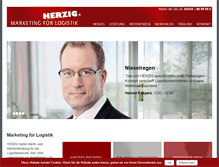 Tablet Screenshot of herzigmarketing.de